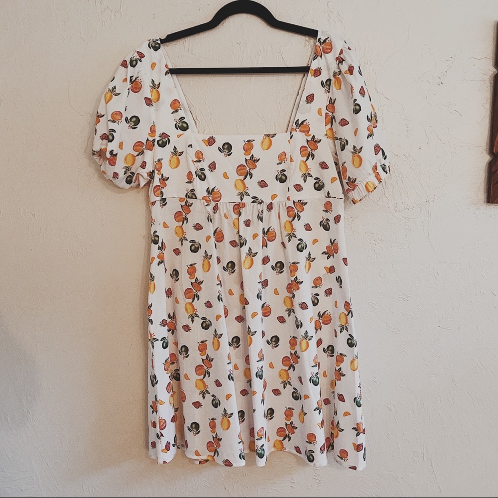 Summer Fruit Babydoll Dress
